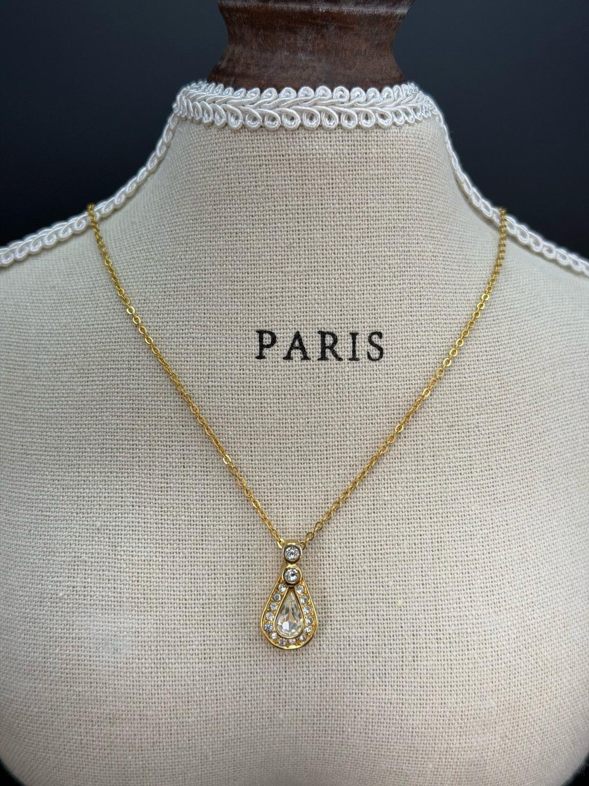 Dior水滴💧鑲鑽項鍊
鏈長約38cm
$1350